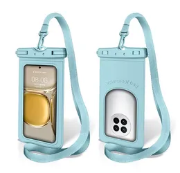 Новые прозрачные водонепроницаемые сумки для плавания для телефона, сенсорный экран, спортивные сумки для мобильных телефонов на открытом воздухе, плавающий чехол для телефона для подводного плавания