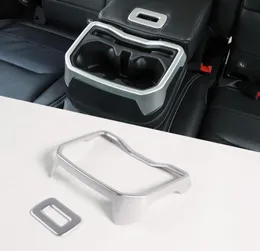 Argento Portabicchieri Copertura del sedile posteriore Bracciolo Trim per Jeep Wrangler JL 2018 Accessori interni auto5796915