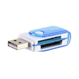 NOWY SZYBKI KARTA USB2.0 USB2.0 4 w jednym wielofunkcyjnym czytniku karty dużych obrotowych TF Zewnętrzny mini adapter dla karty szybkiej dla karty szybkiej