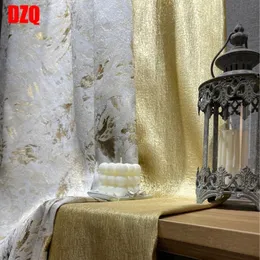 Ren gardiner för vardagsrum sovrum mat kiechen villa fönster elegant hög skuggning guld jacquard modern ljus lyx Cortina ren gardiner 240321