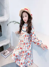 Girls039 Dresses Physical shooting winter Autumn and cotton printed drs Korean long skirt5270832