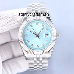 럭셔리 시계 RLX 클린 다이아몬드 데일 자동 기계식 시계 41mm 패션 비즈니스 수영 904L 스테인리스 스틸 손목 시계