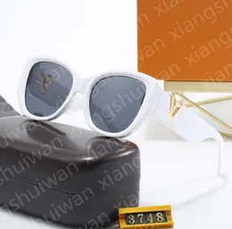 Sunglasses Women's classic LU brand Men's Square rimless sunglasses 3748 series 6 colors and boxes are available grant people with favoritea persona present optics