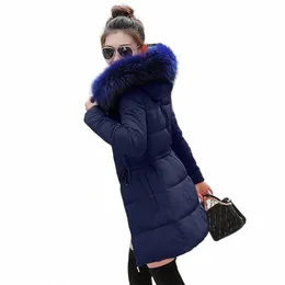 Winter Jacket Womens Fake Fur Parkas LG Warm Gloves Cott Outwear Parkas For Women Hooded Winter Coat Female Jacket H9O0#