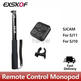 Selfie monopés sjcam controle remoto selfie vara monopé de alumínio para sjcam c300 sj6 sj7 estrela sj8pro sj8plus sj10 pro sj10x c200 câmera ação 24329