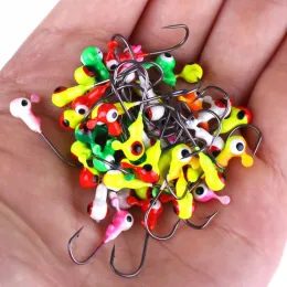 1g 2 cm bästa pris jig Big Eye Fishing Lures Lead Headed Hook Mini Lead Round Head Fishing Lure Jigs Hooks ZZ