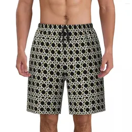 Men's Shorts Bathing Suit Abstract Geometric FashionT-Torys Board Summer Luxury B-Burchs Retro Beach Men Quick Dry Trunks