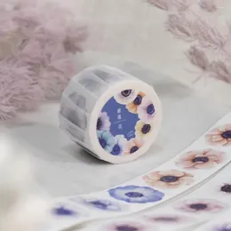 Подарочная упаковка Loidesign, винтажная лента Anemone Washi, планировщик, сделай сам, изготовление карт, план для скрапбукинга, декоративная наклейка