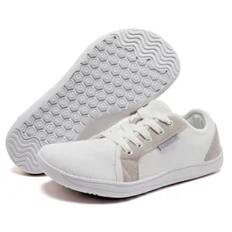 Hobibear minimalista sapatos descalços unisex zero gota sola dedo do pé largo casual tênis de corrida 240318