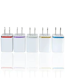 Alta qualità 5V 211A Doppio USB AC Travel Caricabatterie da muro USA Adattatori Caricabatterie doppi per Samsung Galaxy HTC Smart Phone Adapter7493437