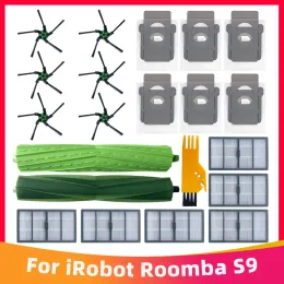Irobot Roomba S9 9150 / S9+ Plus 9550 로봇 진공 청소기 HEPA 필터 메인 사이드 브러시 먼지 가방 예비 부품 액세서리.