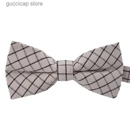 Bow Ties Mens Wedding Grooms بدلة وملحقات اللباس أفضل رجل بريطاني أزياء Boy Bow Cotton Good Bow Tie Y240329