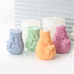 Baking Moulds Korean Butterfly Vase Candle Mold Silicone Handmade DIY Animal Cup Soap Makiing Supplies Resin