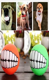 Pet Puppy Dog Funny Ball Denti Silicon Chew Sound Dogs Gioca a nuovi divertenti animali domestici Dog Puppy Ball Denti Silicon Toy8545898