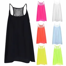 Kvinnor Summer Solid Color SleeVel Grids Backl Stora Hem Sling Mini Dr Kvinna Plus Size Dr Fi Clothing Vestidos G8VA#