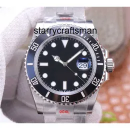 Luksusowy zegarek RLX Clean 41 mm Designer Nowy zegarek Fabryka Czarna ceramika 126610 126610ln 72 godziny rezerwatu zasilania 904L Cal.3235 Automatyczne zegarek nurkowy VSF VSF