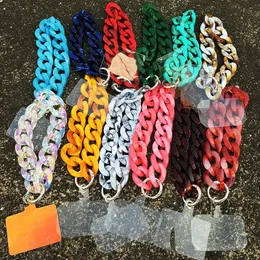 Fishsheep Phone Lanyard Rope Case Chain for Women Acrylic Portable Anti-Lost Cell Phone Link Strap Hanging Cord Accessories Gift 240321