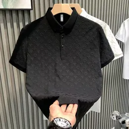 Fashion Luxury Jacquard Casual Polo Shirt Summer Nuova comoda t-shirt a manica corta e trasparente