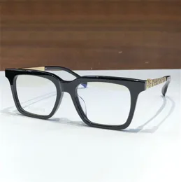 Nya modedesign Square Optiska glasögon 8271 Acetatram Dragon Mönster Metalltempel Enkel och generös stil Enkel och bekväm att bära glasögon