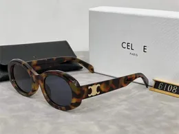 Oval maschile 40238 Vintage Streezed Cel Classic Brand and Fashion Facity Frame Designer femminile Small Glasses Premium UV 400 occhiali da sole polarizzati con Box B R