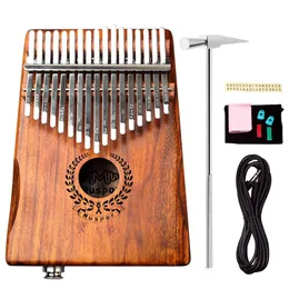 Muspor 17 Music Box Thumb Eq Little Leaf Acacia Mukali Finger Qin Hage+Cable Audio Cable