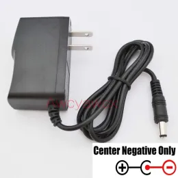 12V 500mA 0.5A AC/DC Switching Power Supply adapter Reverse Polarity Negative Inside 5.5mm x 2.1mm-2.5mm EU US UK plug