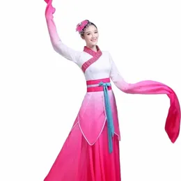 Классическая танцевальная профессиональная одежда Женская танцевальная одежда Yangko Элегантный древний китайский костюм Сценический наряд для женщин f6pQ #