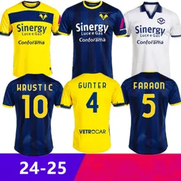 2023 2024 Hellas Verona maglie da calcio 23 speciale 120 ° anniversario FARAONI BARAK LAZOVIC KALINIC CAPRARI ILIC SIMEONE maglia da calcio casalinga uomo uniformi