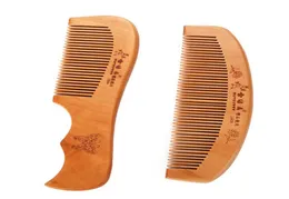 Wooden Grooming Pocket Beard Hair Comb Fine Toot Whole High Quality Handmade Green Sandalwood Ox Horn Hair Comb Gift3393056