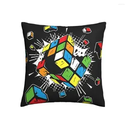 Travesseiro explodindo rubix rubics cube lance caso hip hop para casa sofá cadeira decorativa abraço fronha