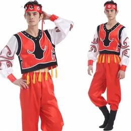 a nova minoria tibetana masculina adulta na dança Mgolian do traje teatral Inner Mgolia W81x #