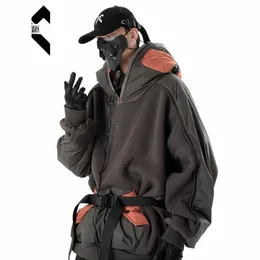 11 Bybb's Dark Men Functial Turtleneck Hoodies 2023 دافئ للرياح المقاومة للرياح من النوع الثقيل للبلوزات Hiphop Hoodie Techwear n8te#