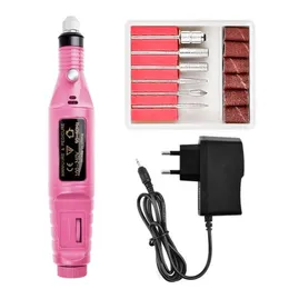 2024 Electric Nail Drill Machine 20000 RPM Manicure Machine Set Laddningsbruk för manikyr Nagelfil Pedicure Tools