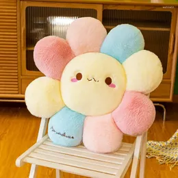 Cuscino Girasole Peluche Farcito Fiore Tappetini per bambole Divano Letto Cuscini per la schiena Decorazione Giocattolo Bambini Bambino Regalo di Natale