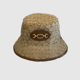 Casual Designer Bucket Hat For Womens Förhindra soltryck Animal Ornament Metallpläterad guldpassning Cap Mixed Color Wide Brim Sun Hat Gorro GA0133 C4