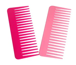 Coloful wide toothed hair comb easily through big curly thick dry or wet hair brushes3729750