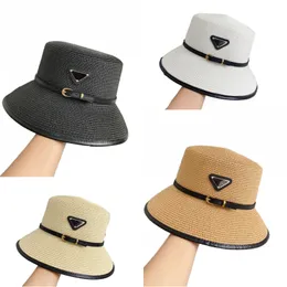 Designer Caps and Hats For Mens Luxury Straw Hat Weave Triangle Gorra Breattable Brown Black Casquette Holiday Designer Hat Fashionable Casual Exquisite HG144