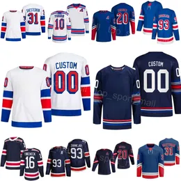 Hóquei 2024 Stadium Series 23 Adam Fox Jersey 72 Filip Chytil 79 KAndre Miller 24 Kaapo Kakko 21 Barclay Goodrow 8 Jacob Trouba Azul Marinho Branco Homem Mulher Juventude