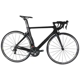 Cyklar 20 Speed ​​Aero Design BB86 Kolfiber 700C Vägcykel Komplett cykel TT-X2 med 4700 Groupset och R7000 Front Derailleur Drop DHQJH