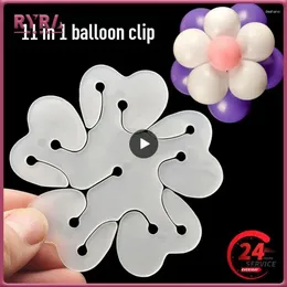 Decorazione per feste Fiore Clip Palloncini Accessori per la casa Strumenti Prugna Pratico Globos Palloncino modellabile in plastica