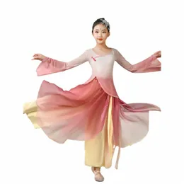 2024 Neue bestickte Hanfu-Umhang Kinder Retro chinesische Leistung Fee Dr Girl Ball Performance Dr P8Vg #