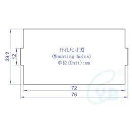 YB5135A DC 200MV 2V 20V 200V 500V 볼트 미터 DC 전압계 측정 양의 음수 전압 DC Voltmetre Volt 모니터 테스터