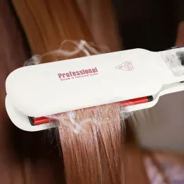 Irons Infrared Steam Hair Straightener Professional Fast Heating Wide Plate Ceramic Tourmaline Flat Iron Styling Tool