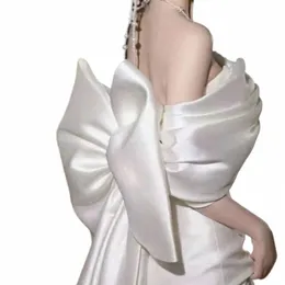 separate Big Satin Bow for Wedding Dr Back Bow Detachable Bridal Dr Bow Satin Knot Wedding Accories A9Om#