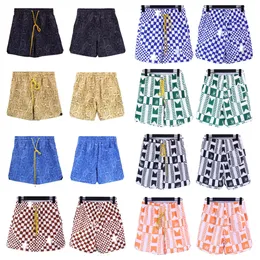 Badeshorts, Designer-Shorts, Herren-Shorts, Designer-Hosen, Strand-Shorts, trendige Shorts aus Baumwollmischung, lockere Shorts mit Kordelzug, leichte Shorts, geometrische S-XL-Strandhosen