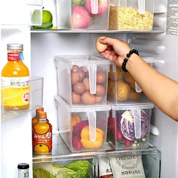 2024 Kitchen Transparent PP Storage Box Grains Beans Storage Contain Sealed Home Organizer Food Container Refrigerator Storage Boxes