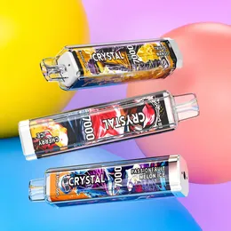 100% Original Vapme Crystal 7000 Puffs Disponible Vape Juice 7K Vape Pen Devices 14 ml Förfylld patronmaskspole 650mAh Uppladdningsbart batteri 30 smaker
