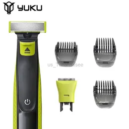 شفرات شافيرات كهربائية Yuku Shaver Plades لـ Philips One Blade QP2520 QP2530 QP2630 QP6510 QP6520 Beard Trimmer 3 Length leghing kit 240329