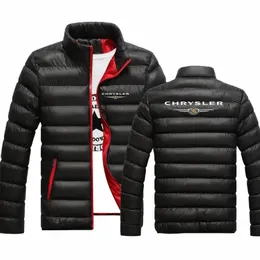 Chrysler 2022 Erkekler Yeni Kış Parka Ceketler Sıradan Out Giyim Katlar Düz Renk Stand Stand Yasağı Rüzgar Yastığı Yastıklı Ceketler K1KE#