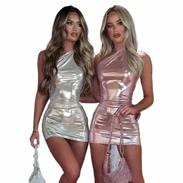 Sexy Eine Schulter Bodyc Kleider Für Frauen Solide Unregelmäßige Dünne Mini Dr Weibliche Party Nachtclub Gesäß Kurzes Kleid Vestido u6Uz #